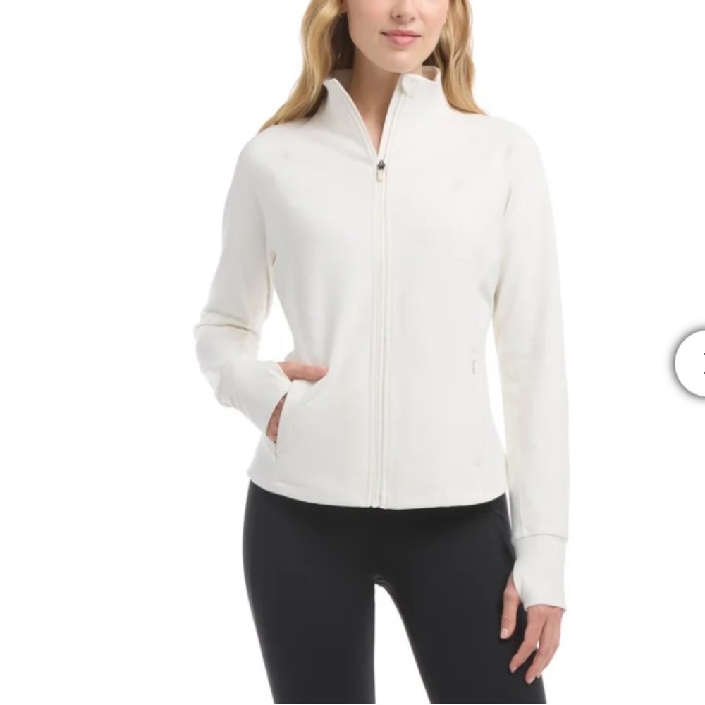 Lululemon’s like yoga jacket, satin stitch by Jockey Full-Zip Lightweight Jacket